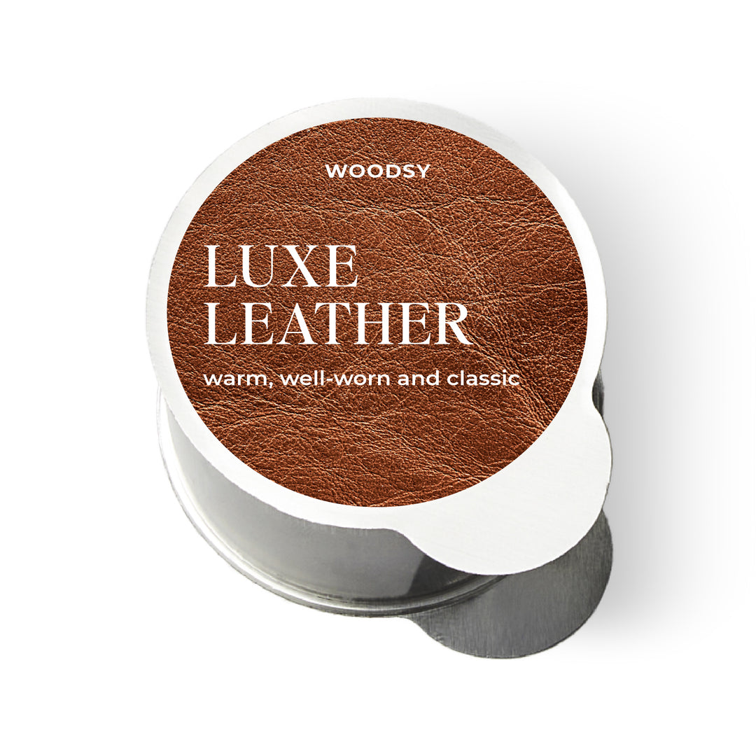 Luxe Leather Fragrance Pod -                                                           Rich Leather, Rustic Wood &amp; Amber
