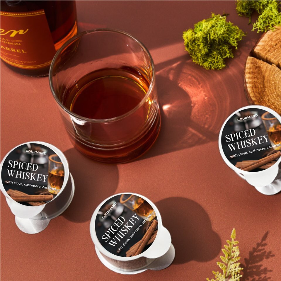 Spiced Whiskey Fragrance Pod - Clove, Cashmere &amp; Caramel